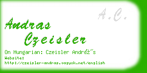 andras czeisler business card